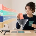 女性配信者が人物映像、イラスト、アバター、ラジオの候補を外せない条件で絞っている