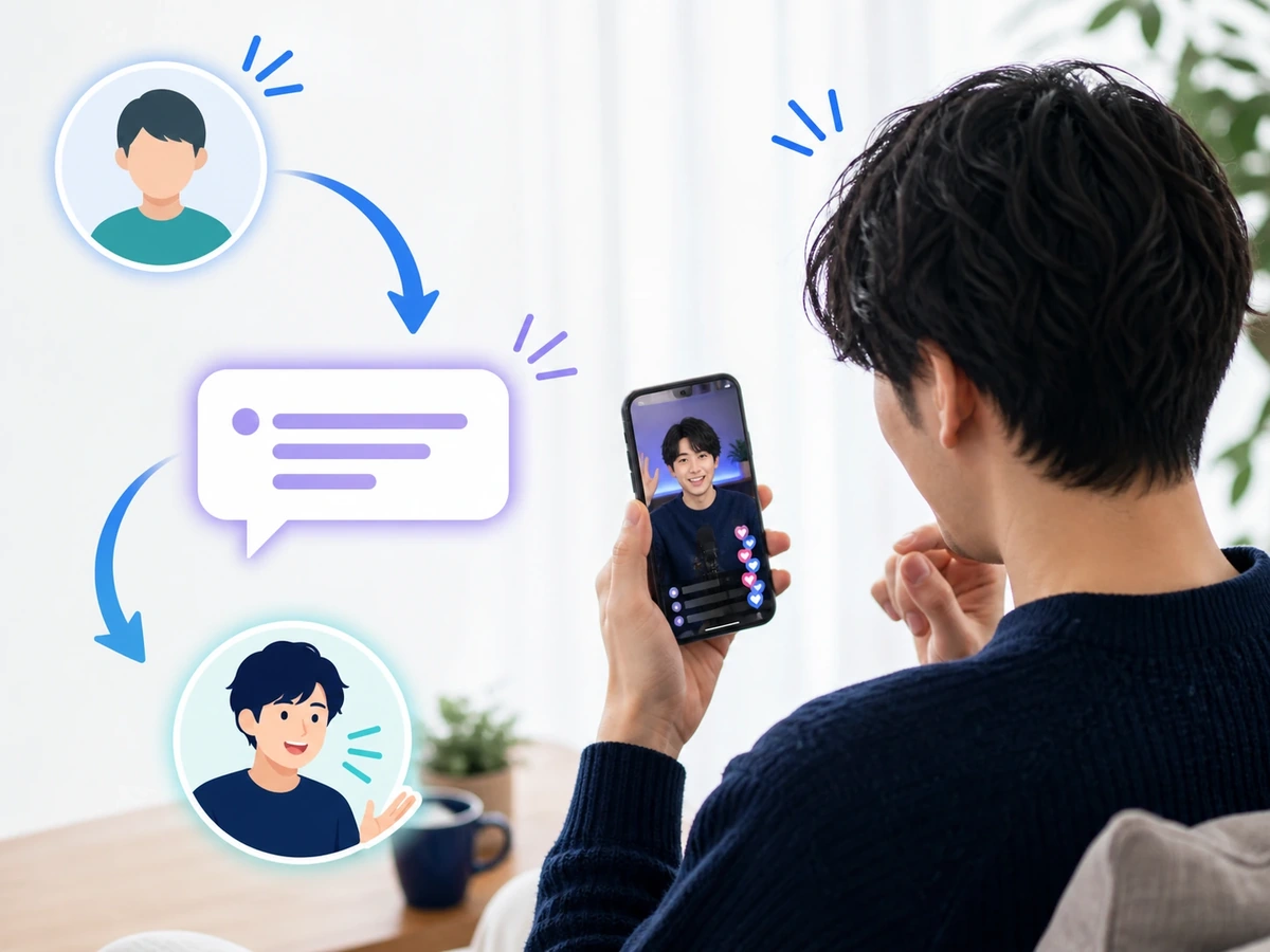 重なったコメントをまとめたお礼と個別の返答に分ける配信者