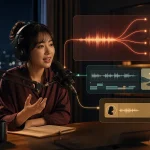 音声の生配信、録音作品、短い音声投稿を届ける女性DJ