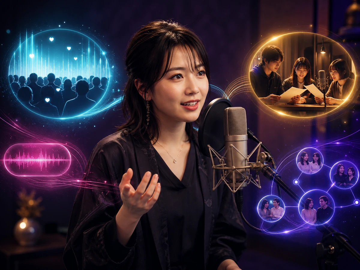 音声ライブ、投稿、声劇、サークルを行き来する日本人音声配信者