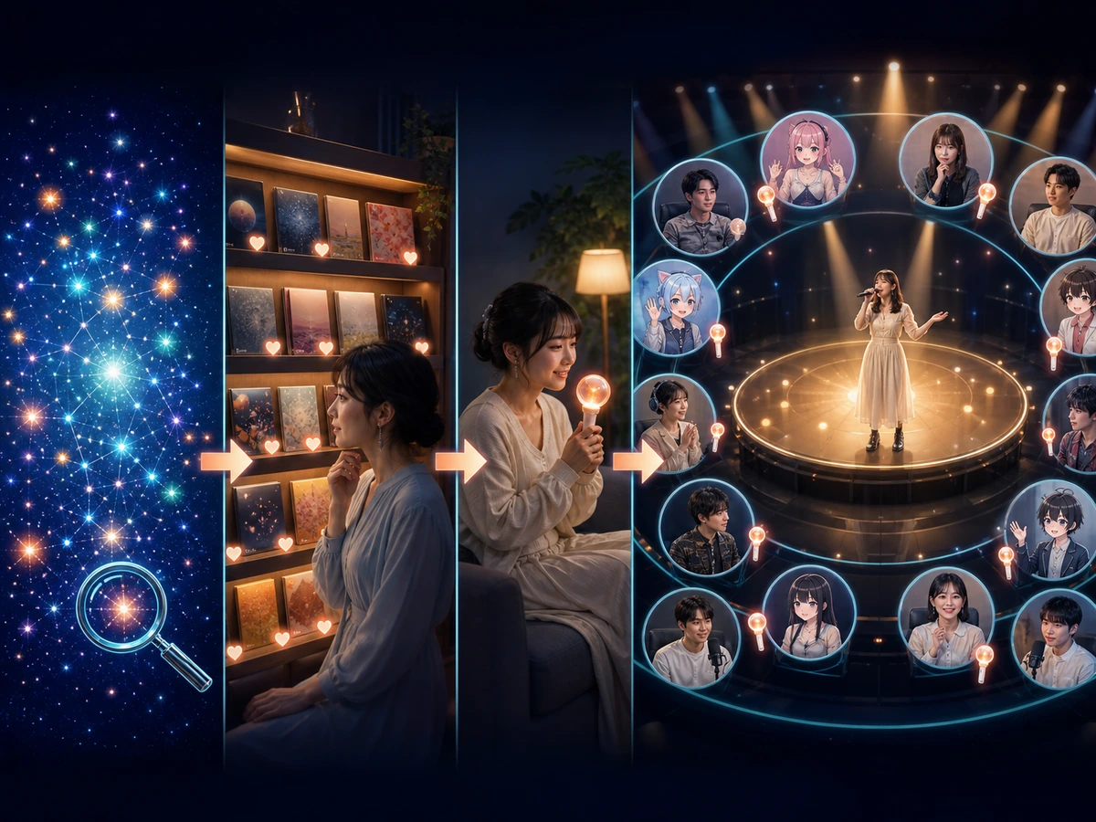 2万曲以上の検索、レパートリーへの登録、リクエスト、最大12人コラボを行う歌配信者