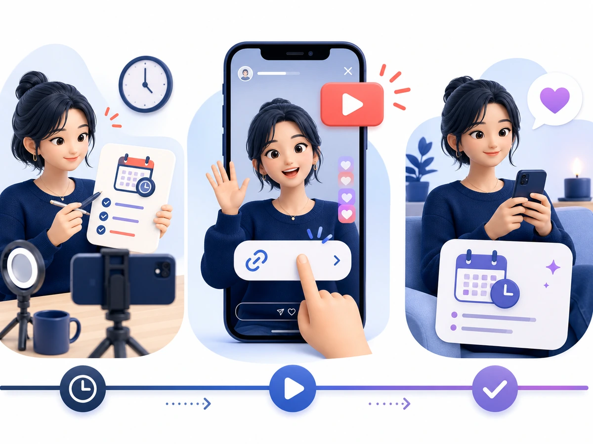 Instagramで事前の投稿と配信当日のストーリーズを使い分ける配信者