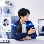 TikTokの短い動画から成人男性配信者のライブ配信へつながる様子