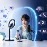 私的な連絡や位置情報の共有を断る成人女性配信者