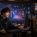 DLive（ディーライブ）の特徴と始め方を場面で説明する画像