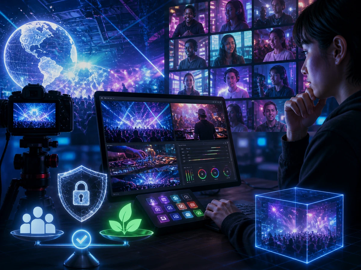 PRISM Live Studioでカメラ、場面、音量、遠隔操作、配信先を管理する成人オペレーター