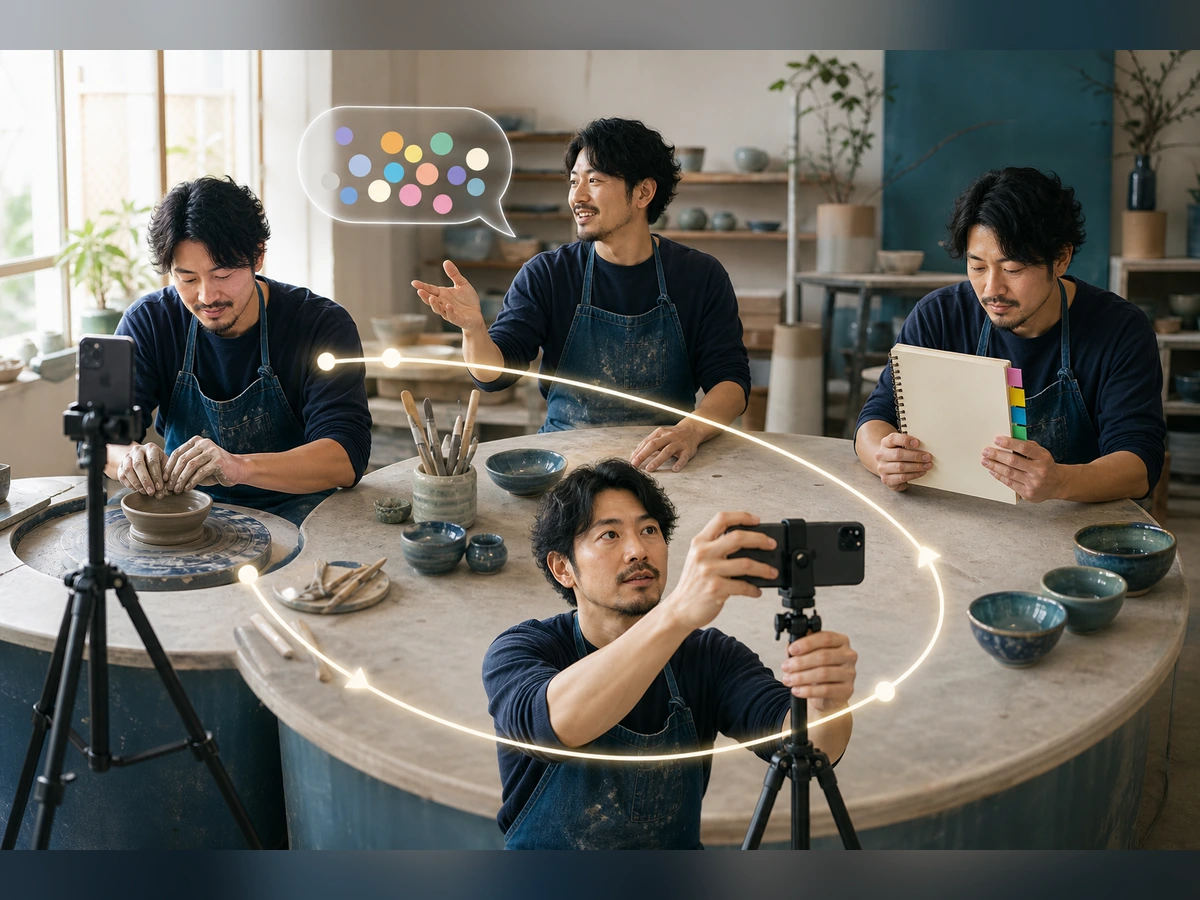 好きなことを見せ、反応へ返し、話題メモと画角を見直す成人ライバー