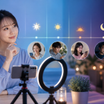 成人配信者が自分に合う配信時間帯を考える様子