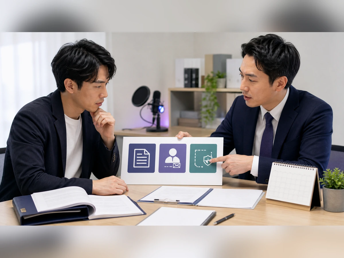ライブ配信を始める前に就業規則、届出、秘密保持の条件を相談する成人会社員